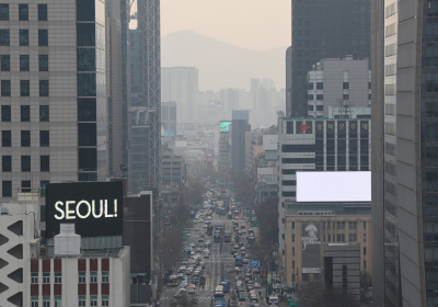 [포토 뷰] 서울, 미세먼지 '나쁨'