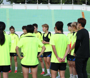 여자축구 국가대표팀 훈련