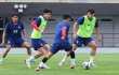 훈련하는 축구 대표팀