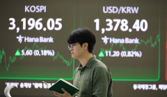 코스피 ‘한 미 무역협상 관망’ 3190대 강 보합…외국인·기관 순매수
